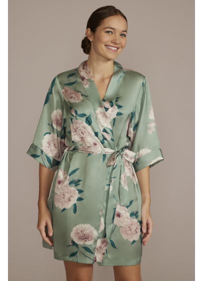 Dusty Sage Floral Bridal Party Robe - Wedding Gifts & Decorations